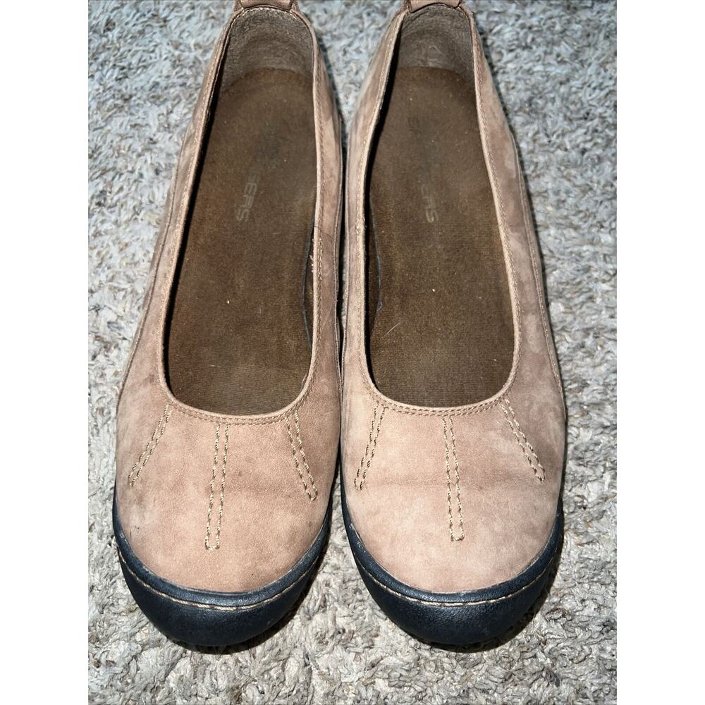 Women's Clarks Springers Slip-on Leather brown size 8.5 M